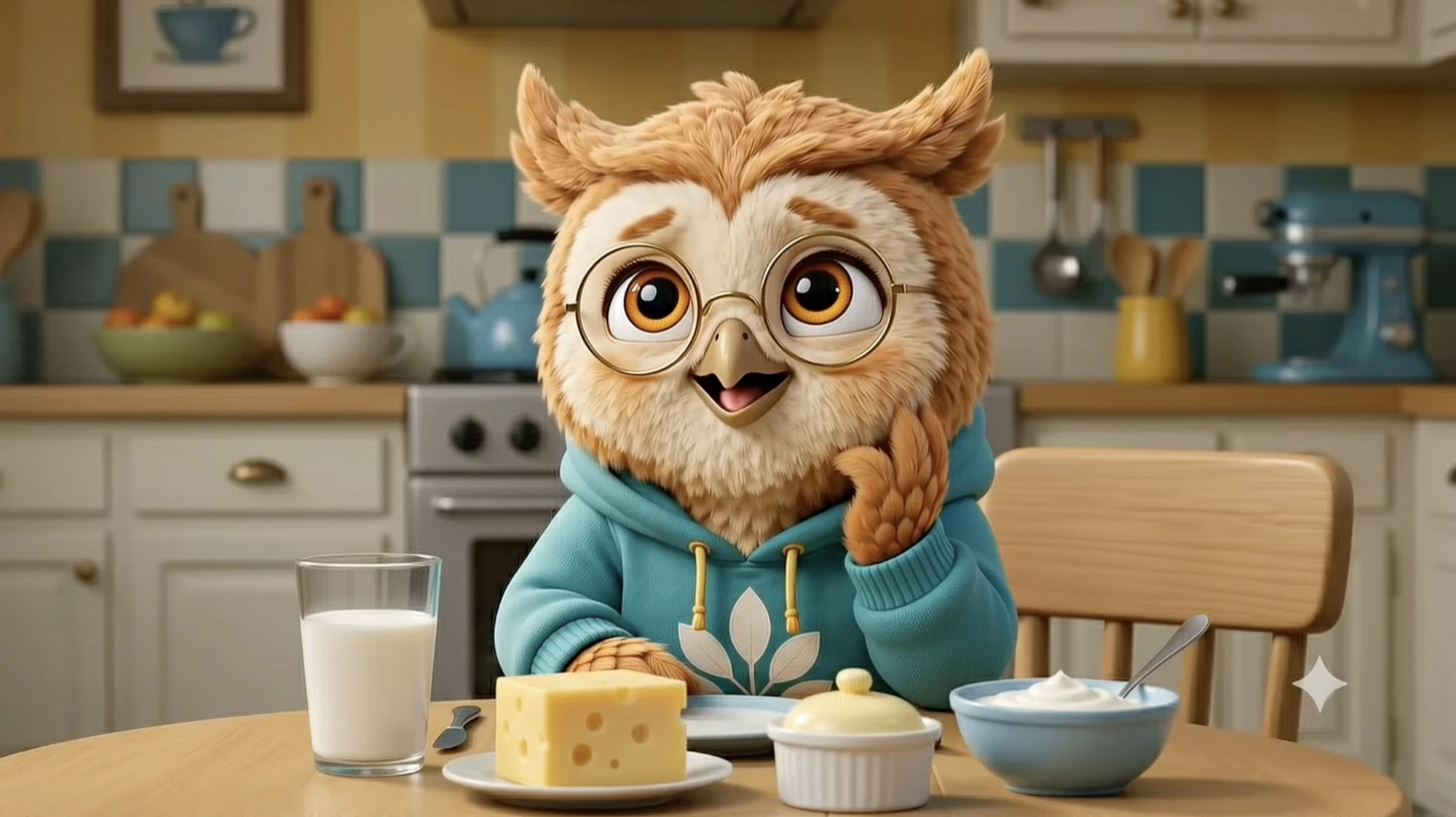 Munch wonders where cheese and milk come from